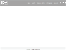 Tablet Screenshot of edmentertainment.com